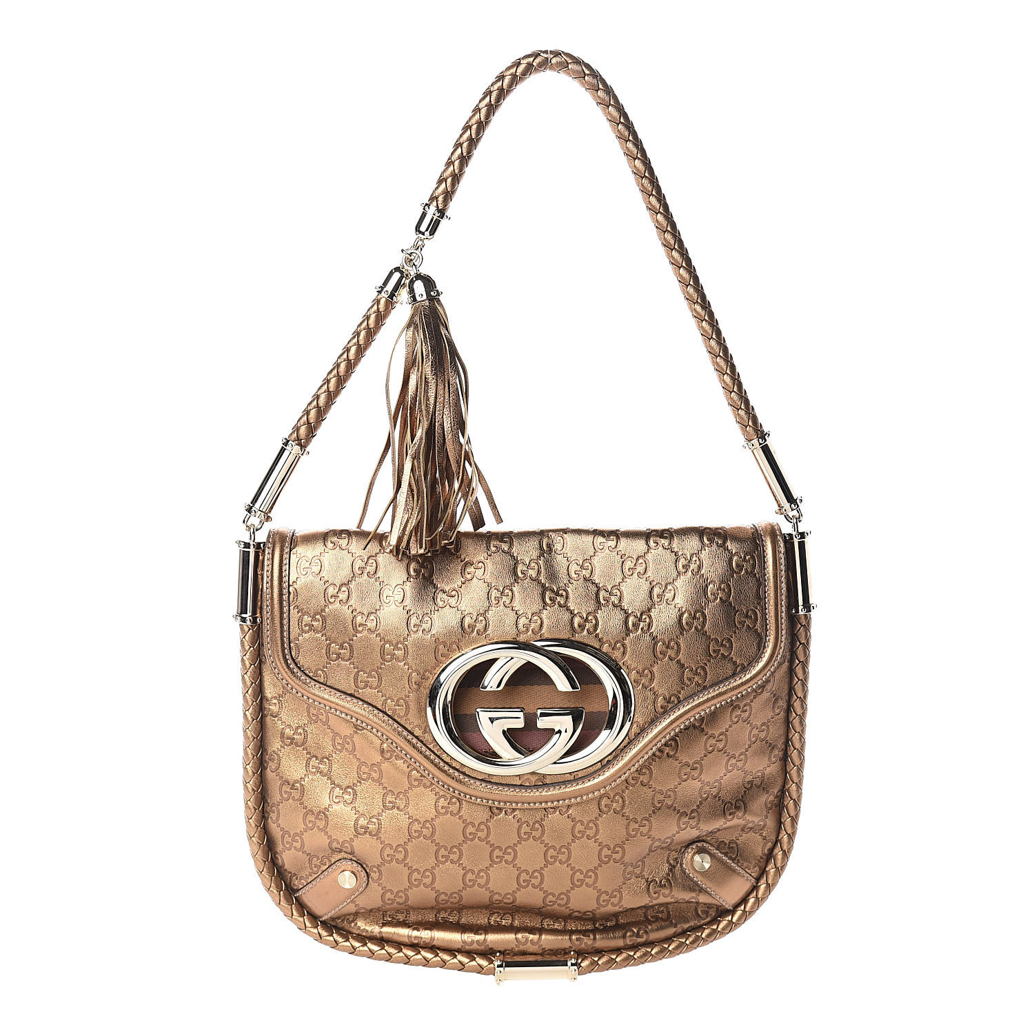 bronze shoulder bag