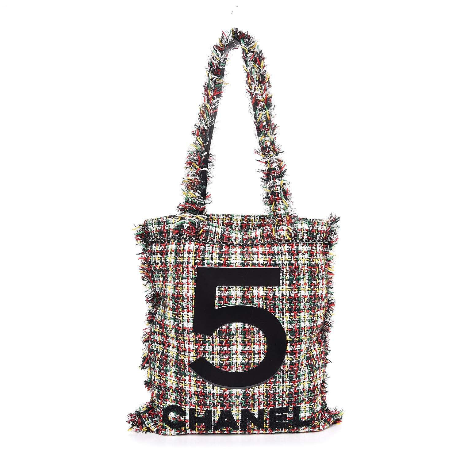 chanel tweed tote