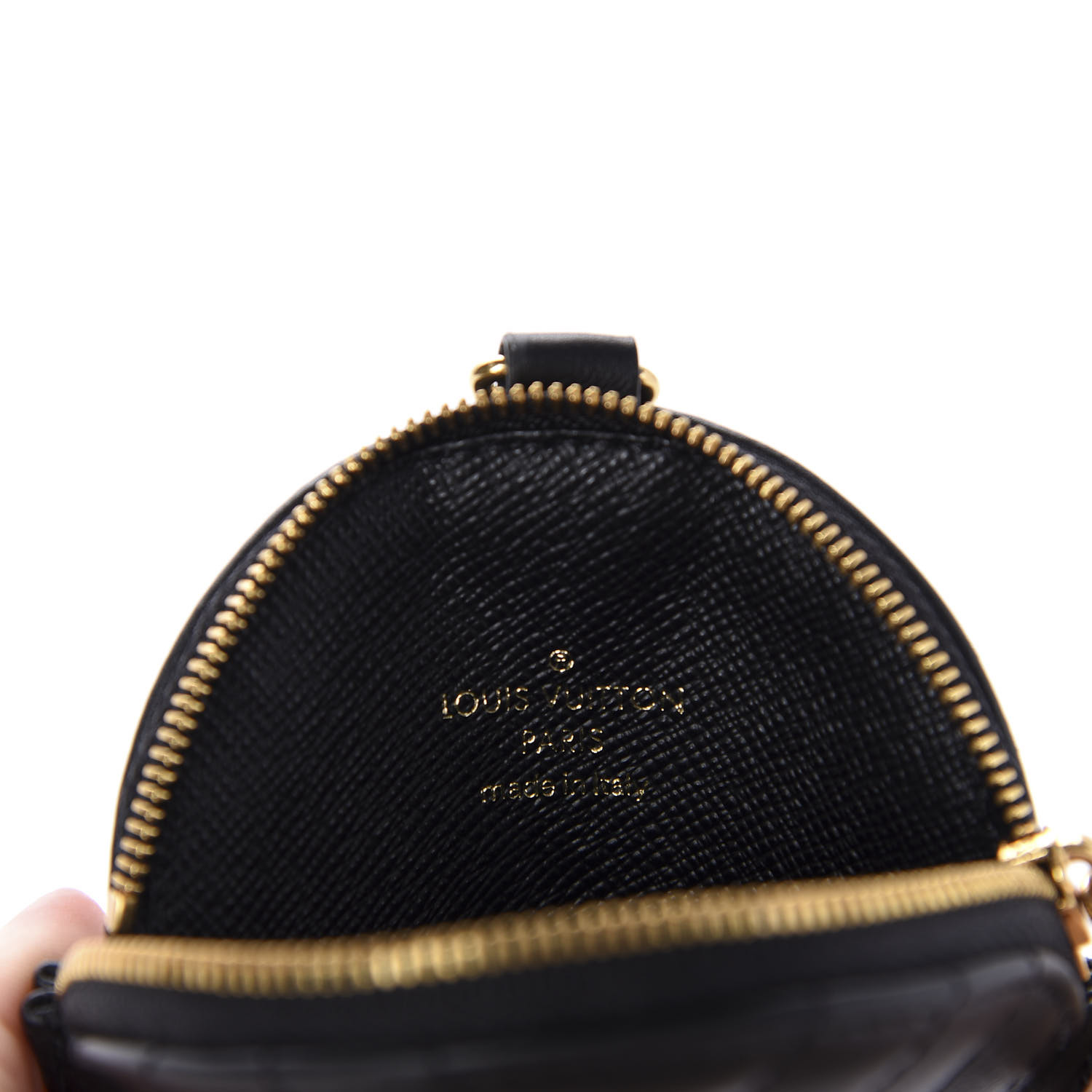 lv coin pouch black