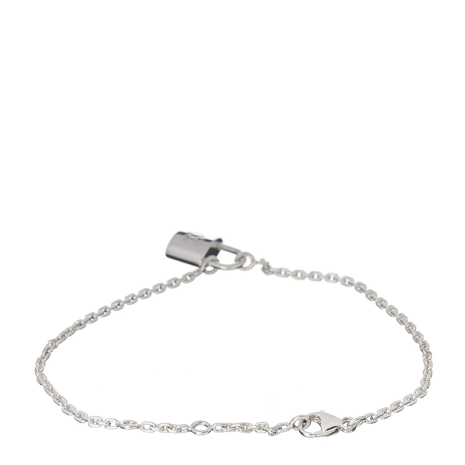 LOUIS VUITTON Sterling Silver Lockit Bracelet 600882