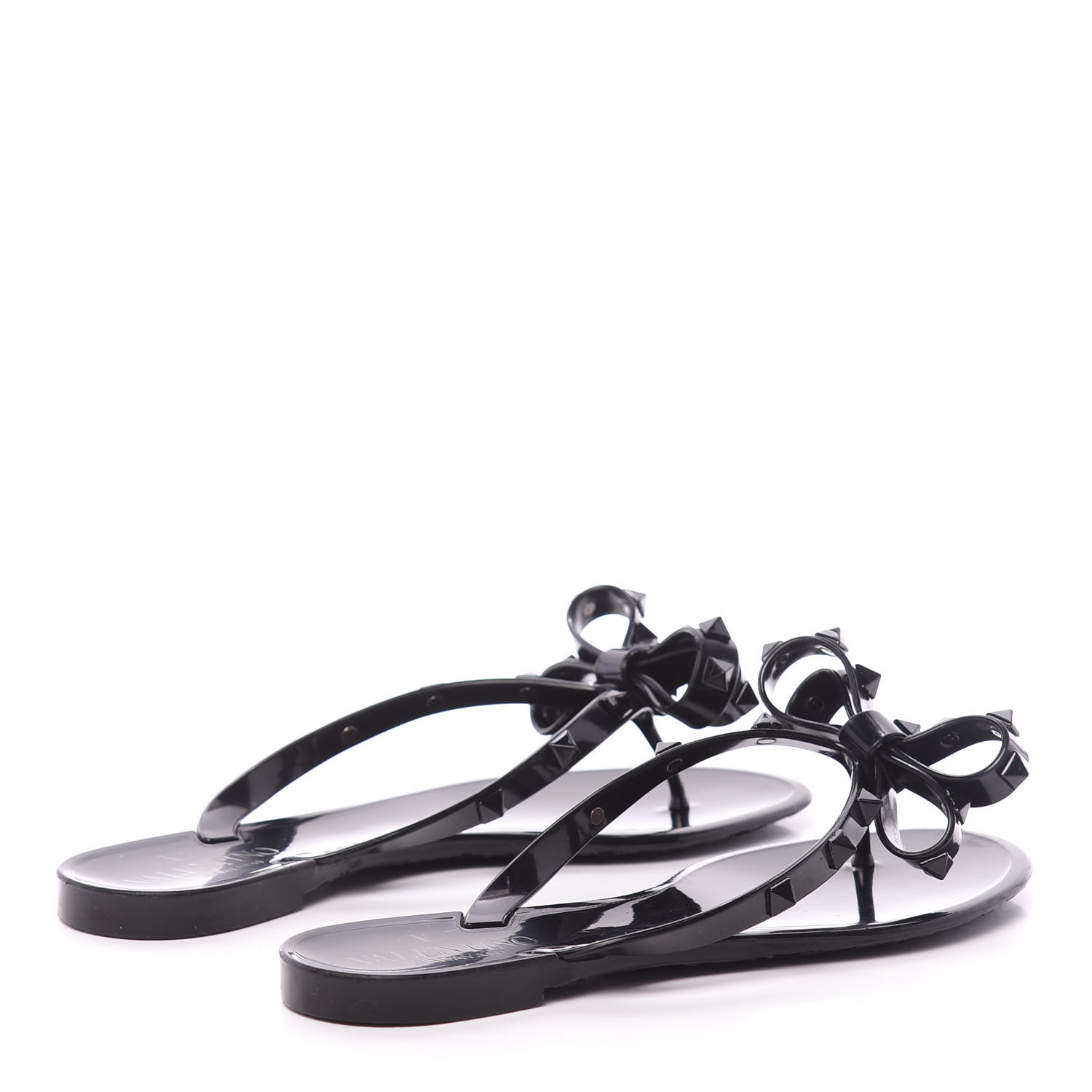 valentino jelly sandals black