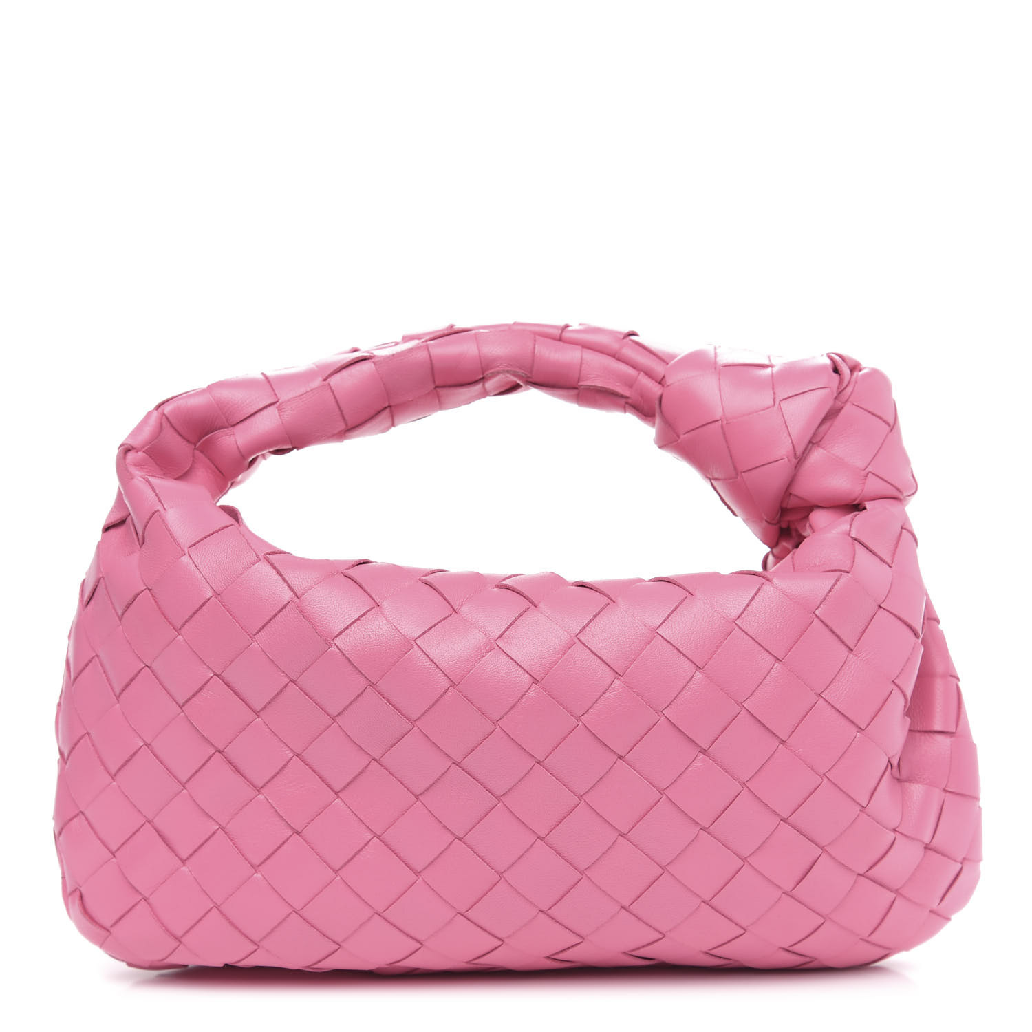 BOTTEGA VENETA Nappa Intrecciato Mini BV Jodie Pink 609834 | FASHIONPHILE