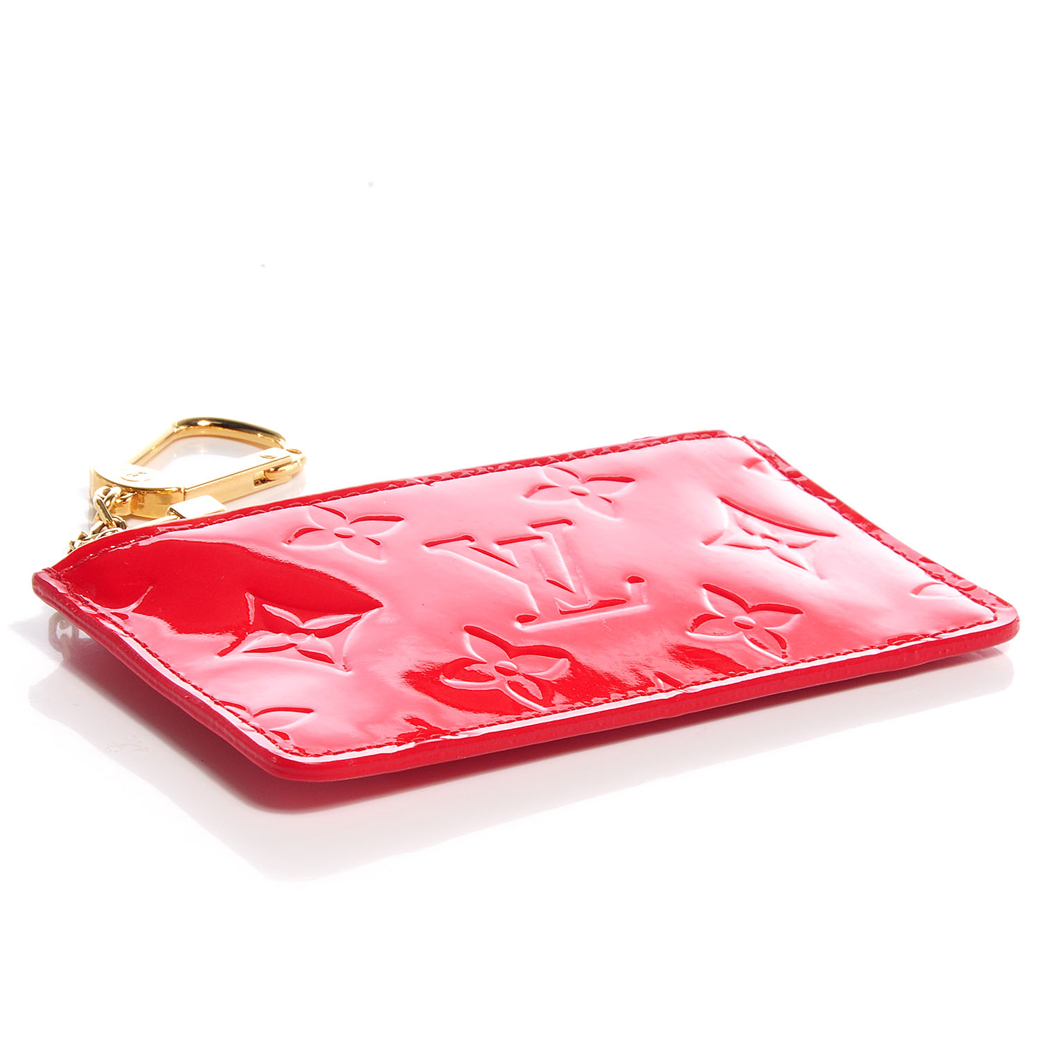 louis vuitton red vernis key pouch