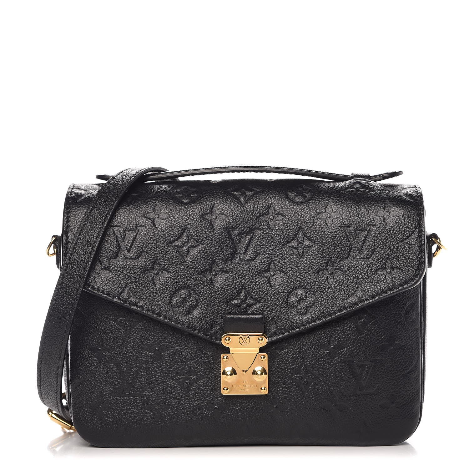 louis vuitton pochette metis empreinte black