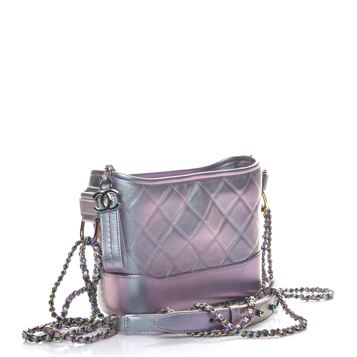 chanel iridescent lambskin quilted bag