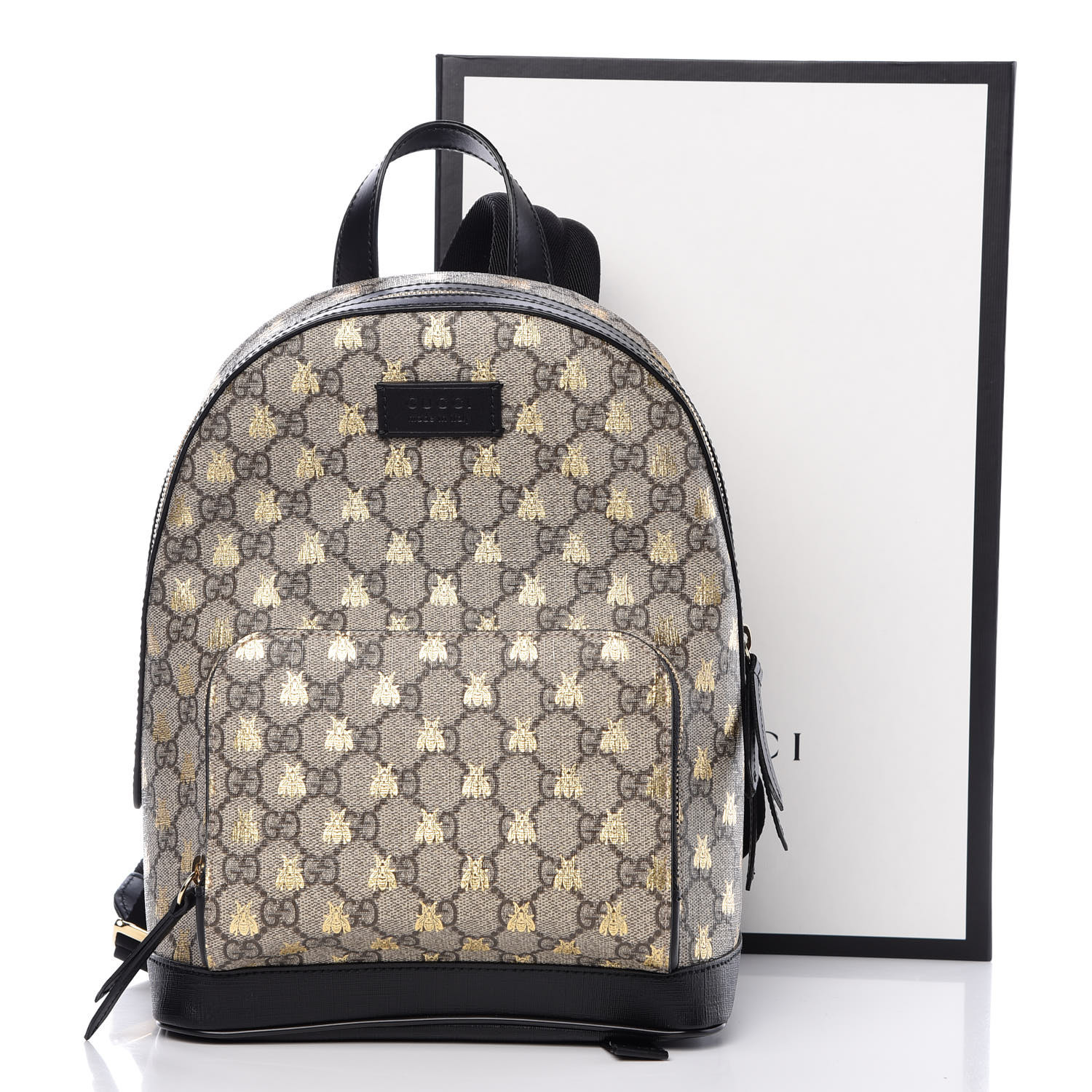 gucci backpack with gold bees