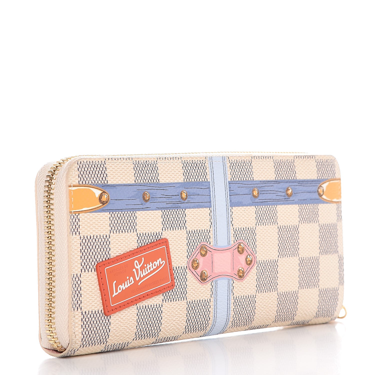 Louis Vuitton Wallet Clemence Damier Azur Summer Trunk Collection