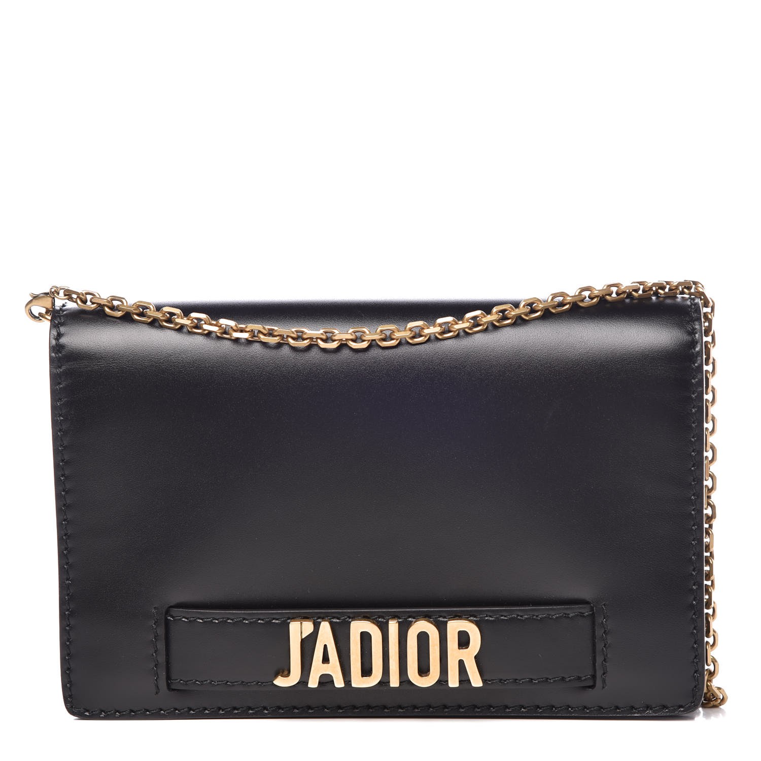 CHRISTIAN DIOR Calfskin J'Adior Wallet on Chain Pouch Black 337898 ...