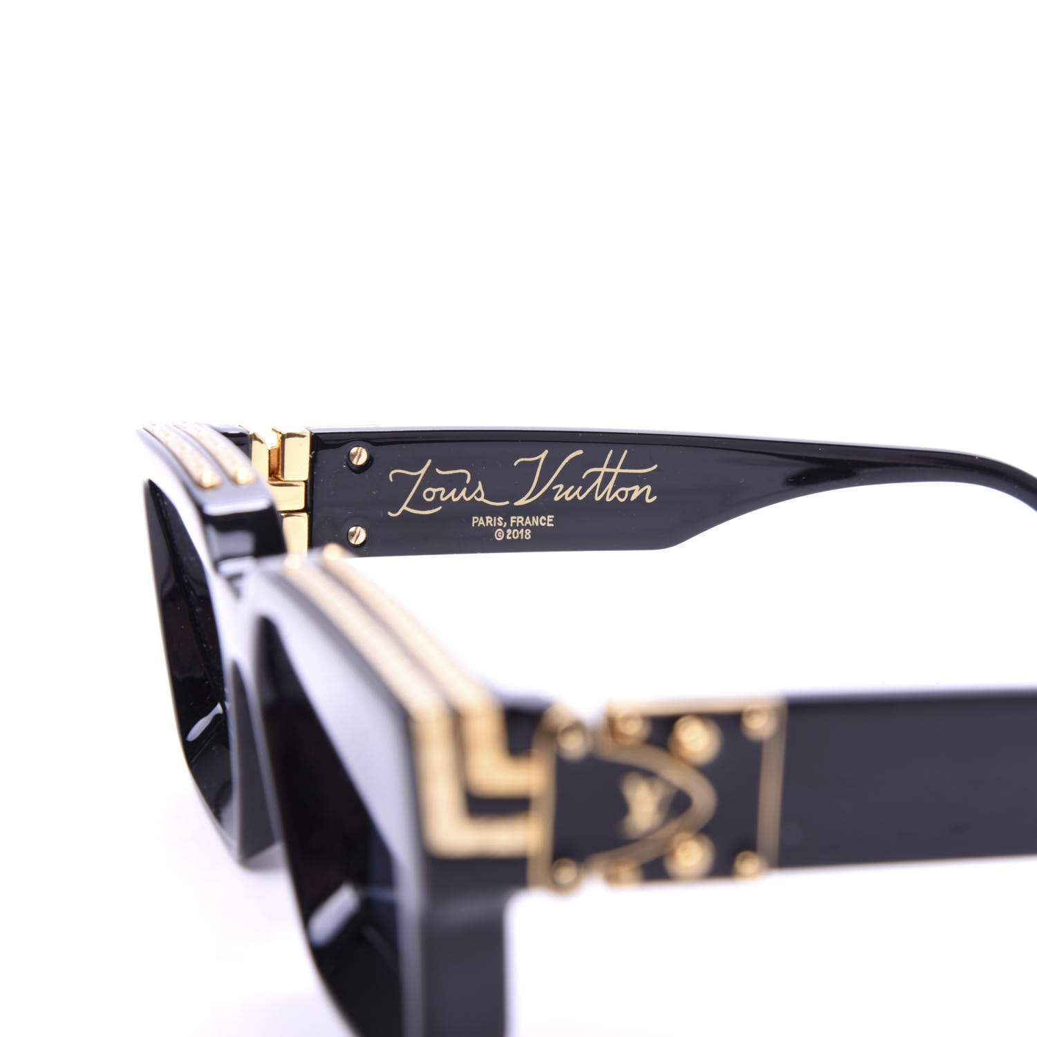 Louis Vuitton Acetate 1 1 Millionaires Z1165e Sunglasses Black 676870 Fashionphile