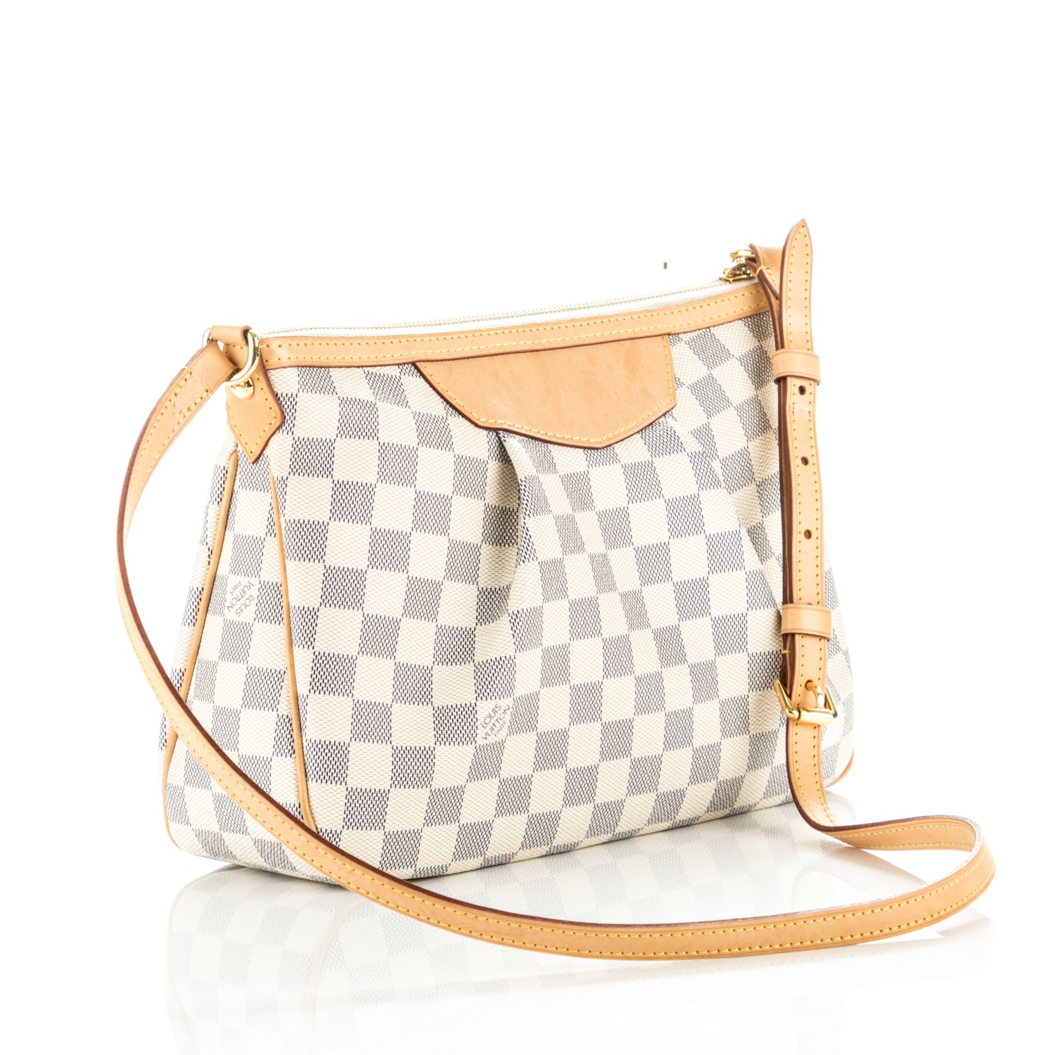 used Louis Vuitton Damier Azur Siracusa PM Handbags