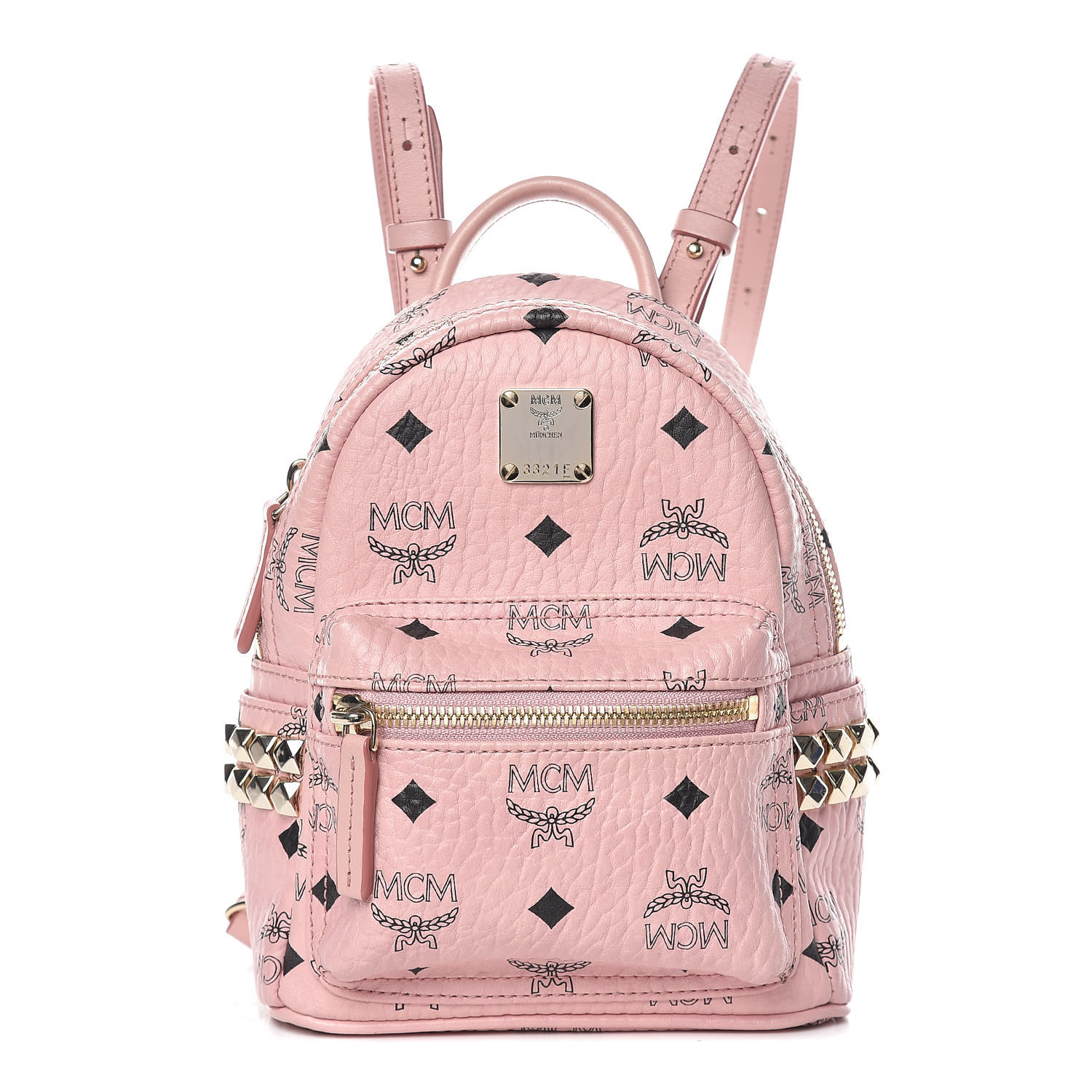 mcm backpack pink mini