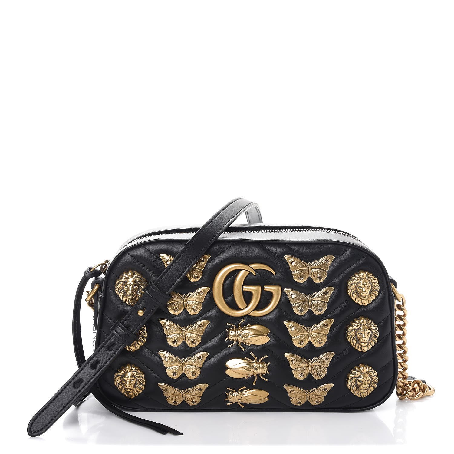 gucci animal studs bag