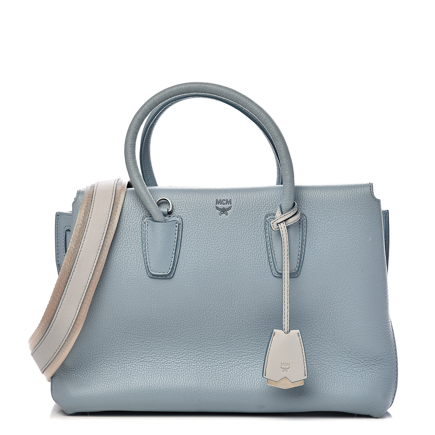 milla tote in grained leather