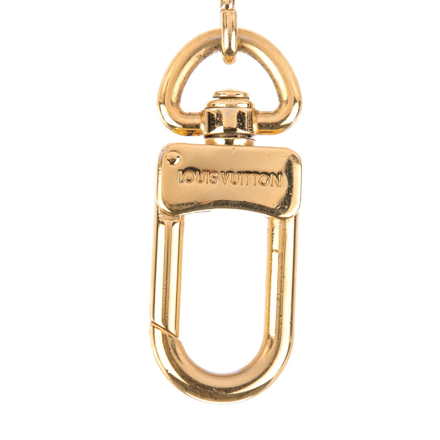 LOUIS VUITTON Pochette Extender Key Ring Gold 837470