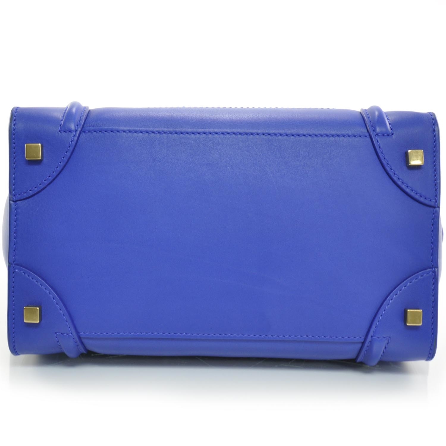 CELINE Smooth Leather Mini Luggage Bag Cobalt Royal Blue 26424