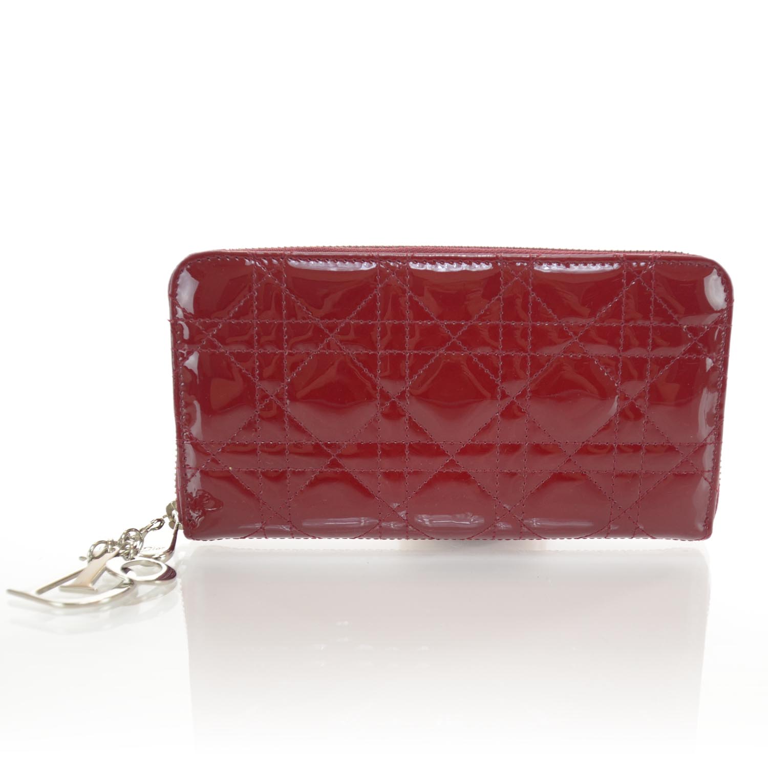 red dior wallet