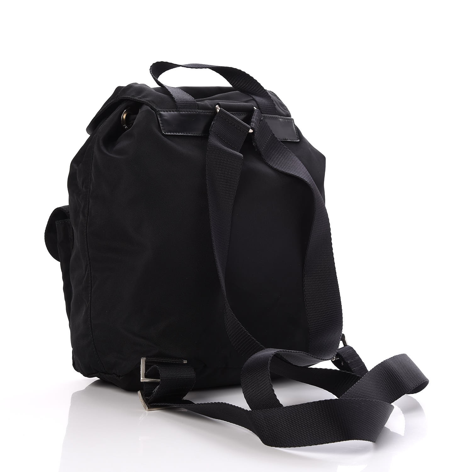 PRADA Nylon Vela Small Backpack Black 261075 | FASHIONPHILE