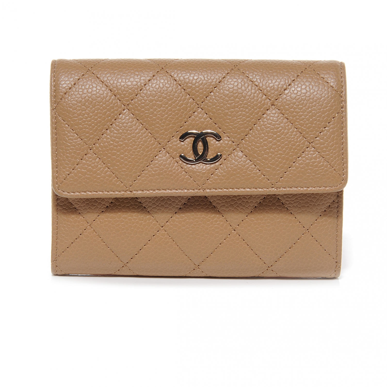 chanel compact wallet caviar