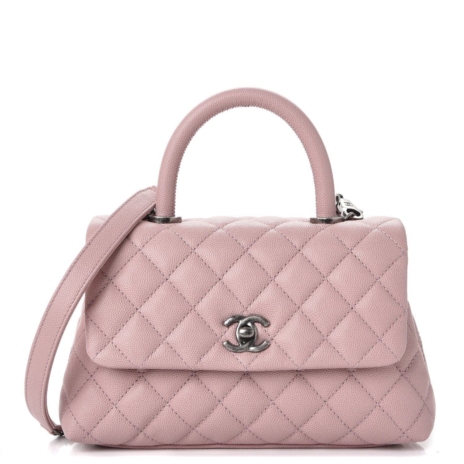 CHANEL Caviar Quilted Mini Coco Handle 