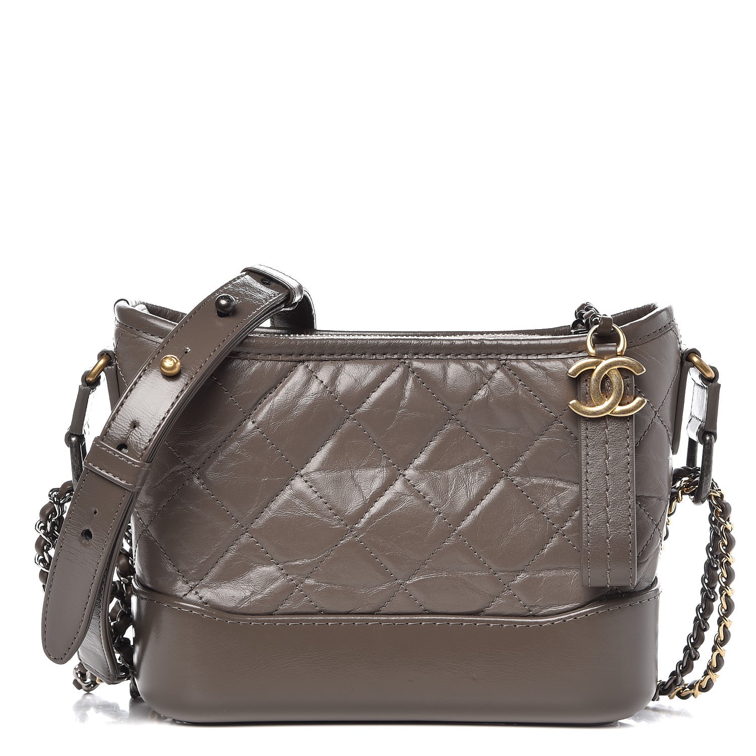 chanel gabrielle bag grey