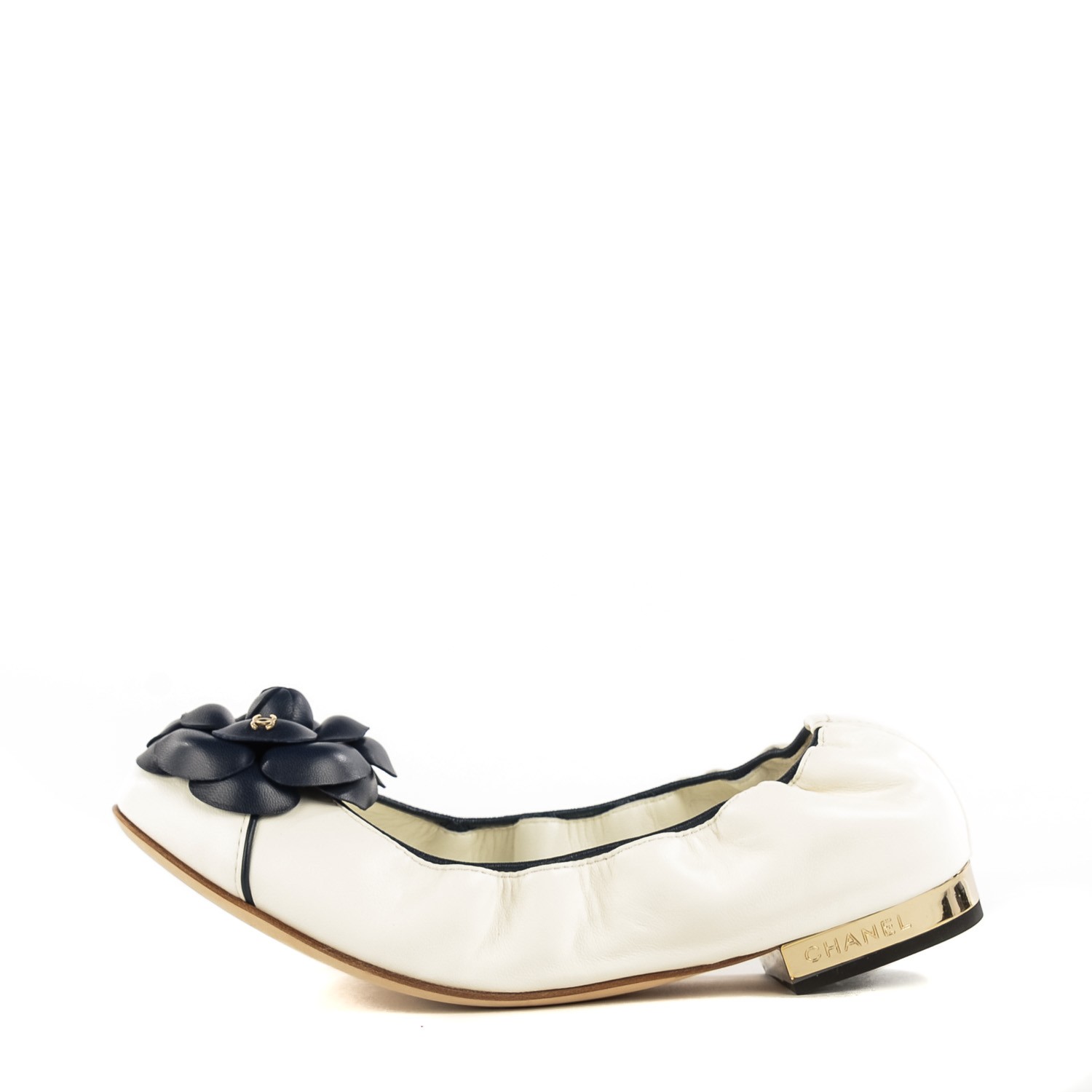 Chanel hot sale flower flats