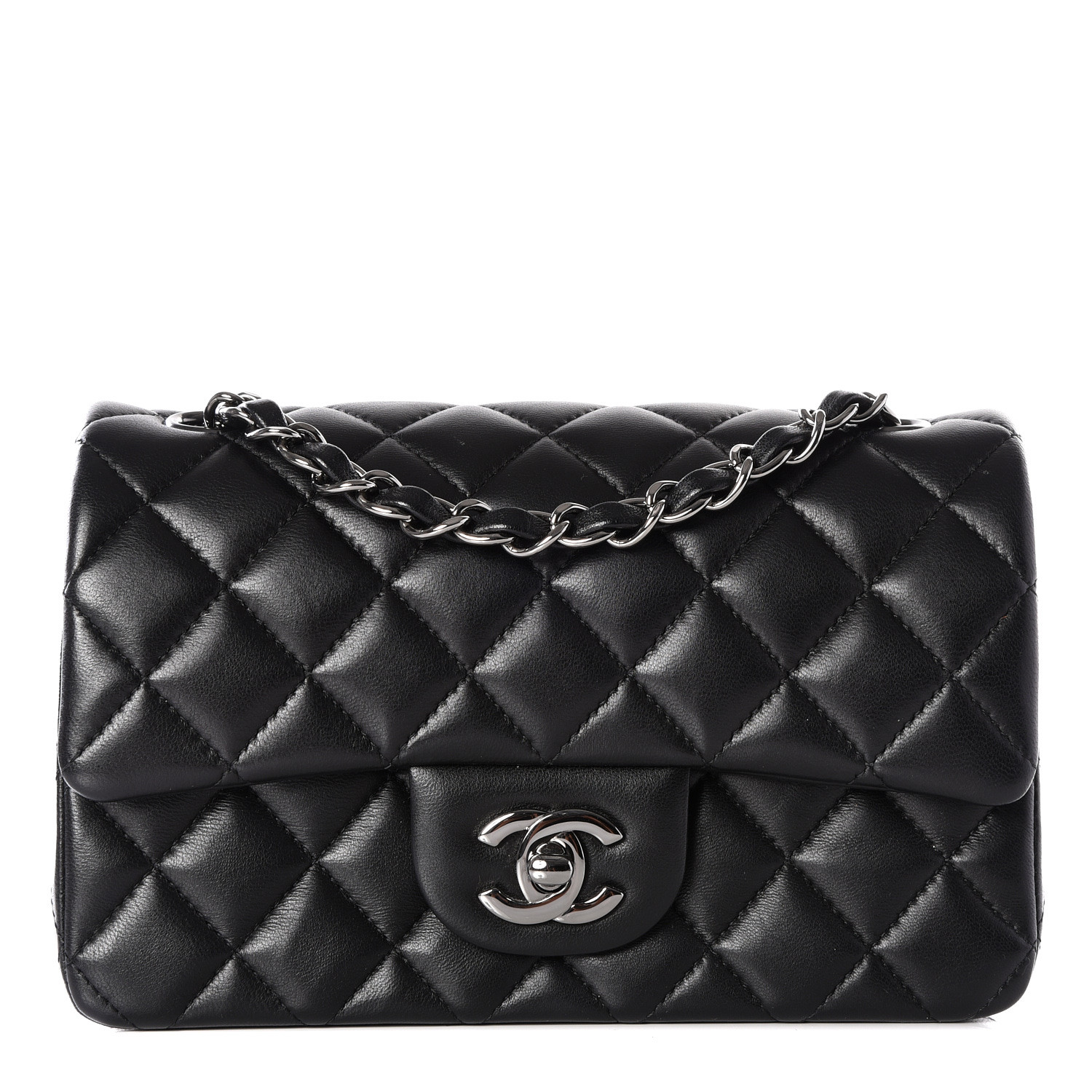 chanel lambskin black