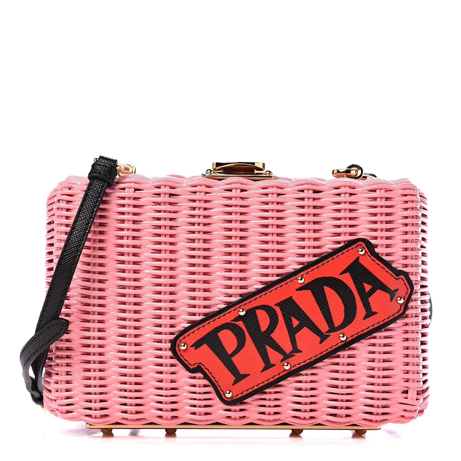 prada wicker clutch