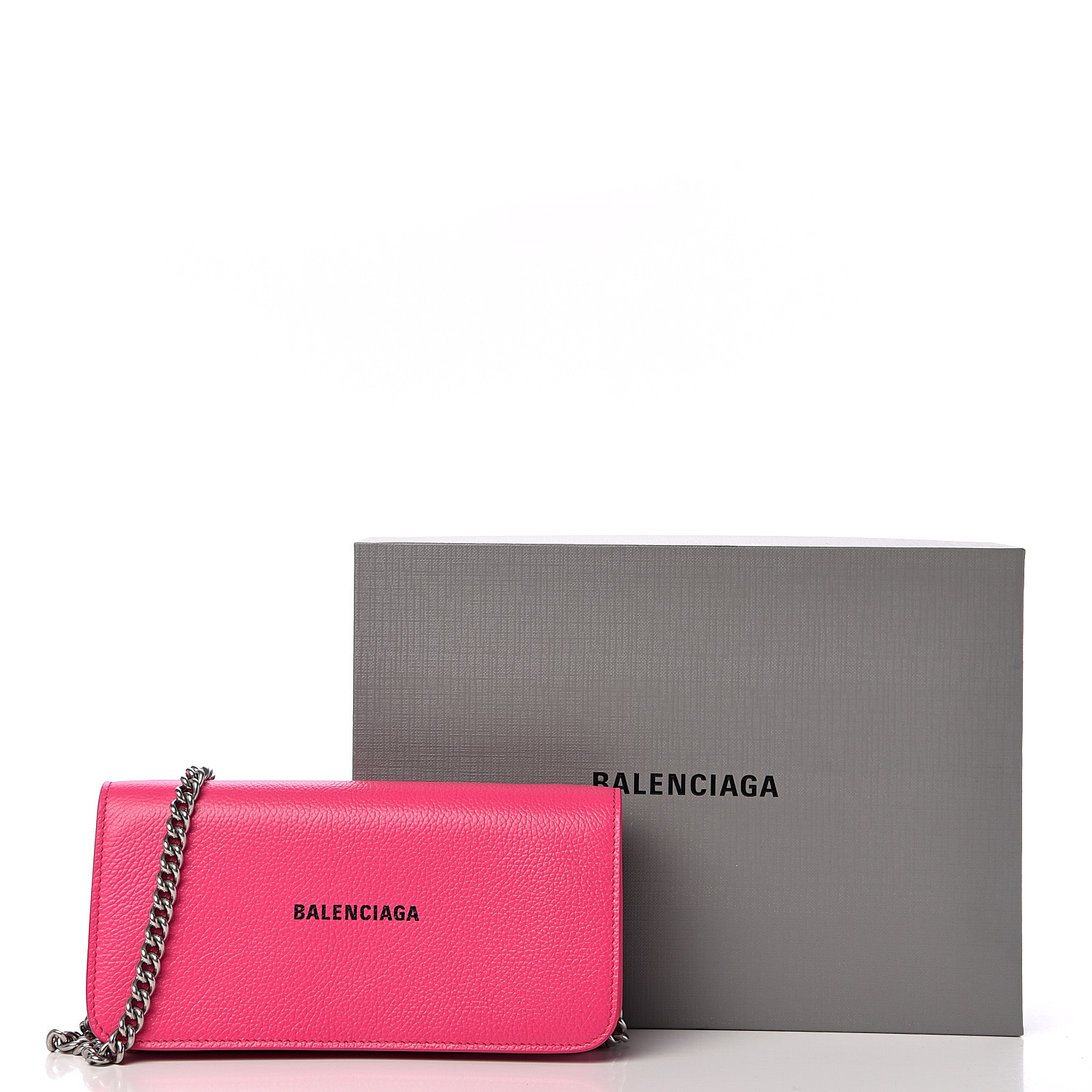 balenciaga everyday large chain wallet