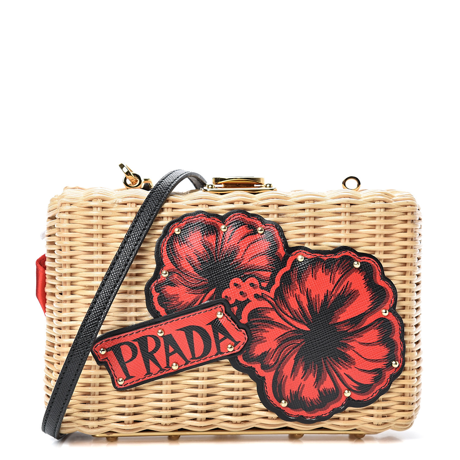 prada basket clutch