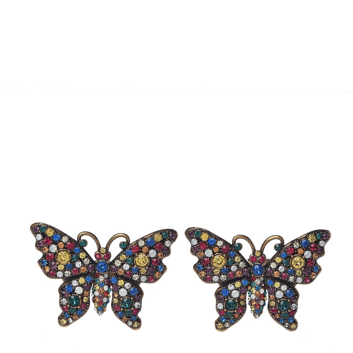 gucci butterfly stud earrings