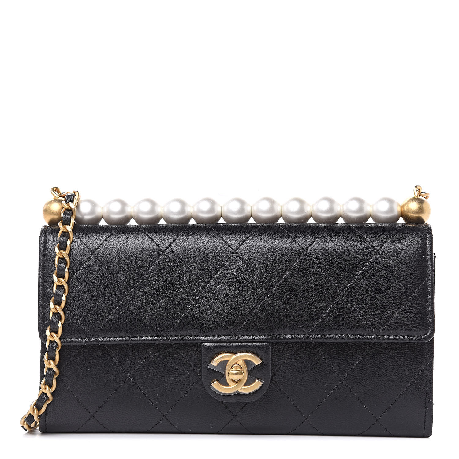 chanel pearl clutch