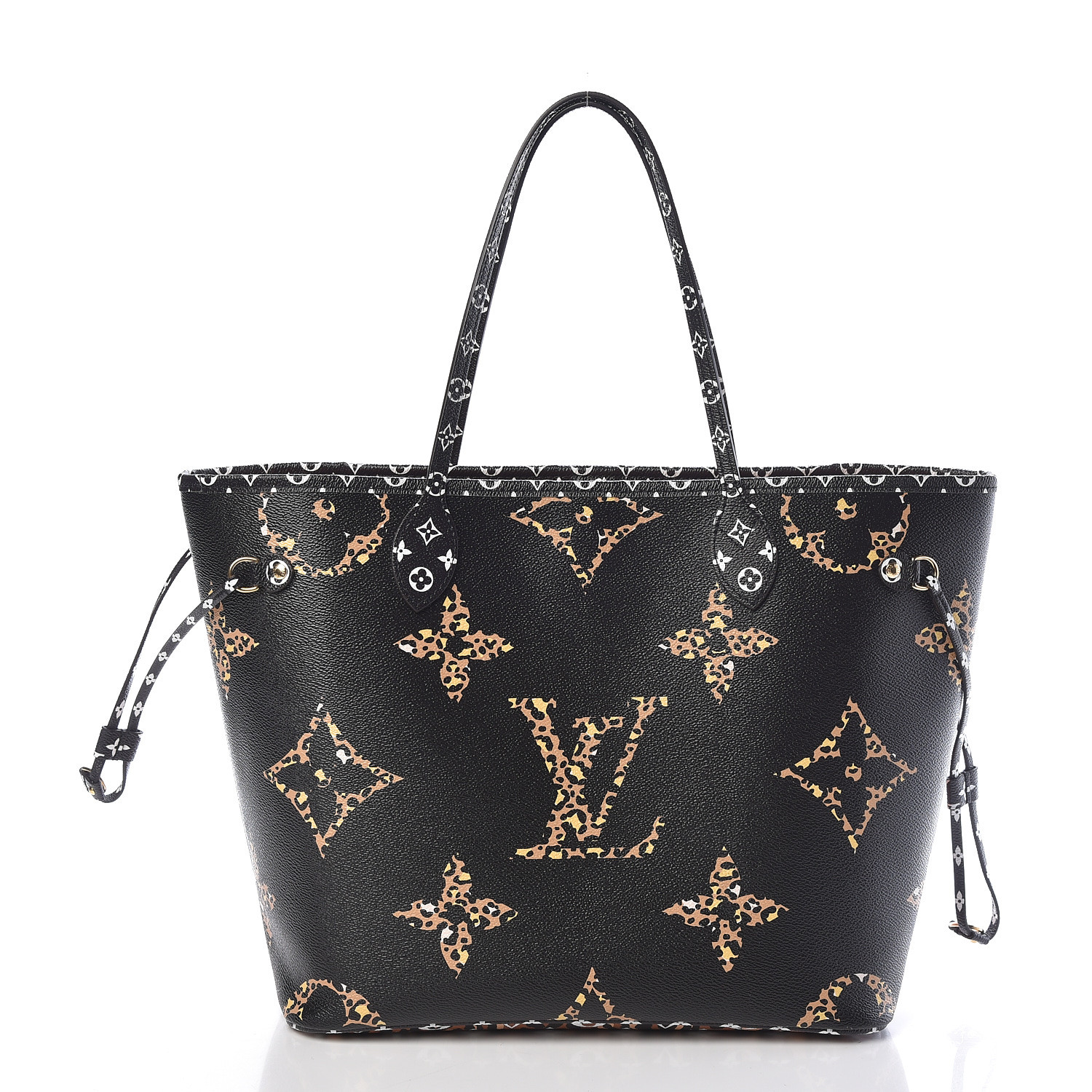 louis vuitton monogram giant jungle neverfull mm black