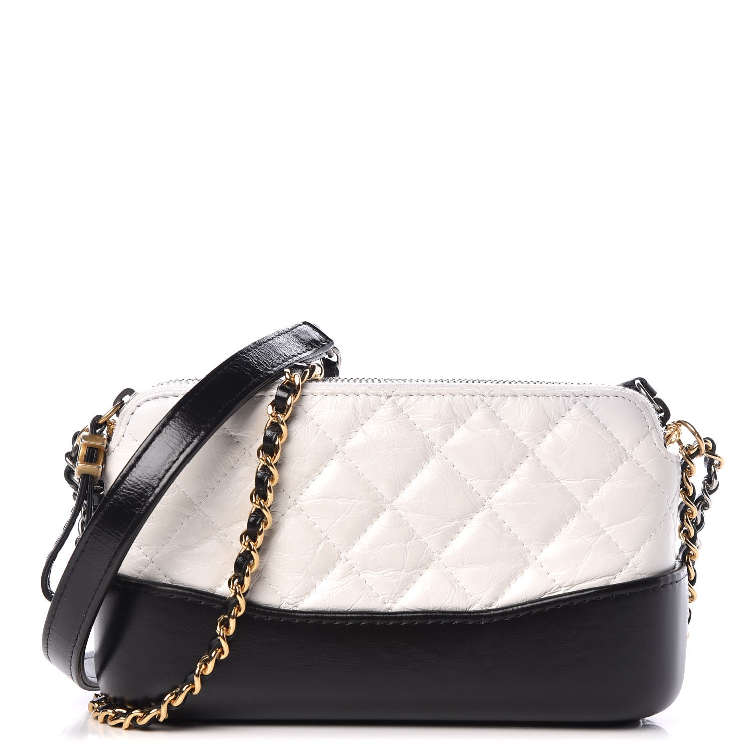 chanel white clutch with chain