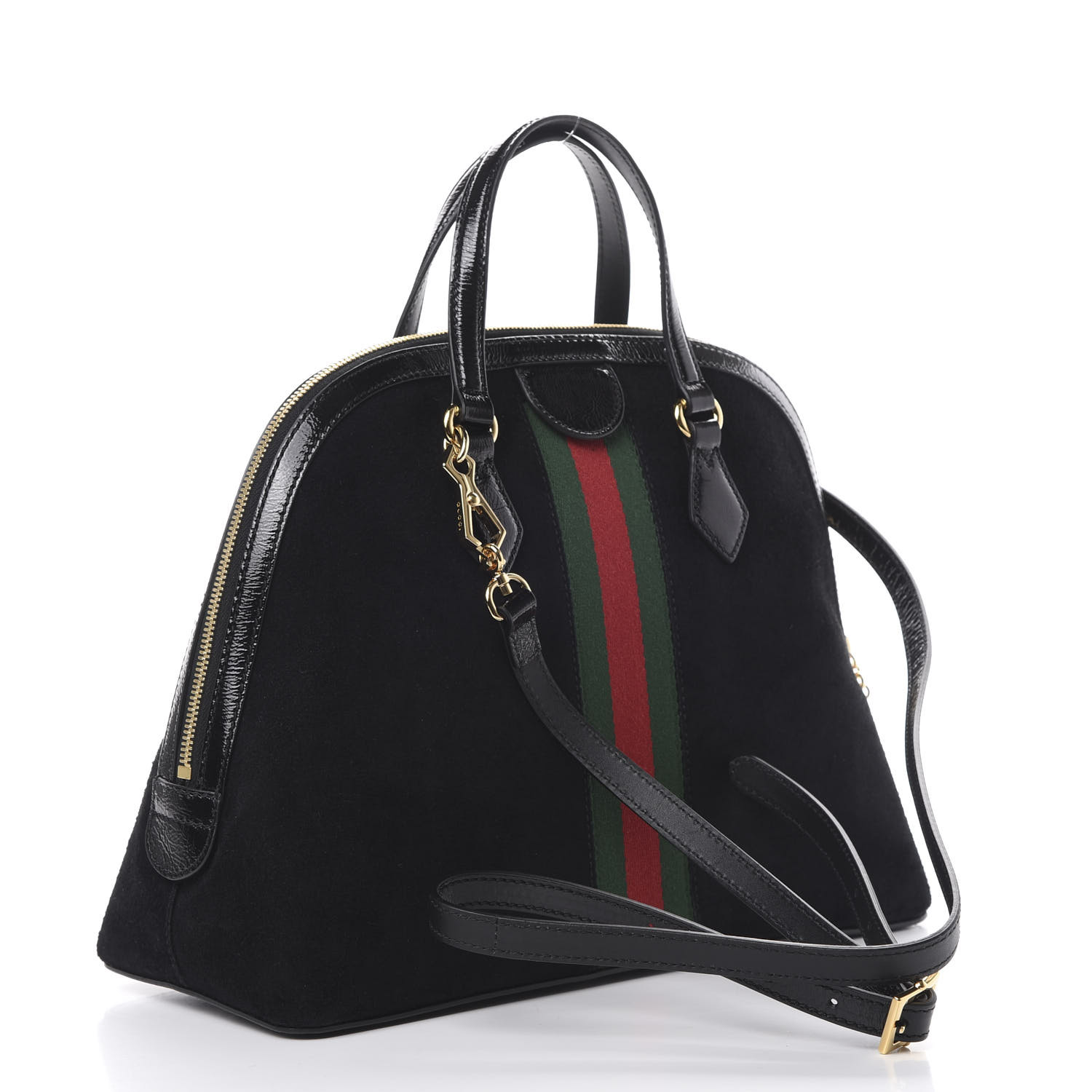 gucci black suede ophidia bag