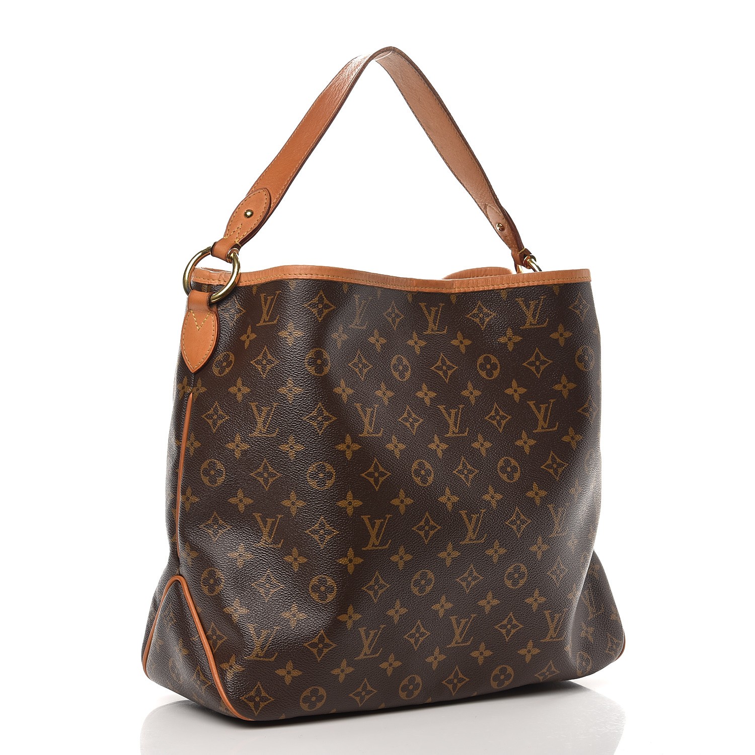 Louis Vuitton Monogram Delightful MM Shoulder Bag Brown M50157 Free Shipping