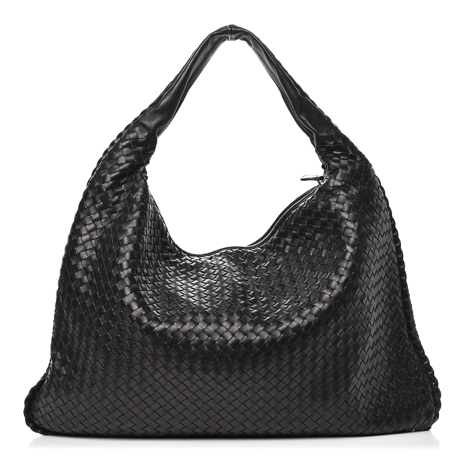 BOTTEGA VENETA Nappa Intrecciato Maxi Veneta Hobo Nero Black 248008