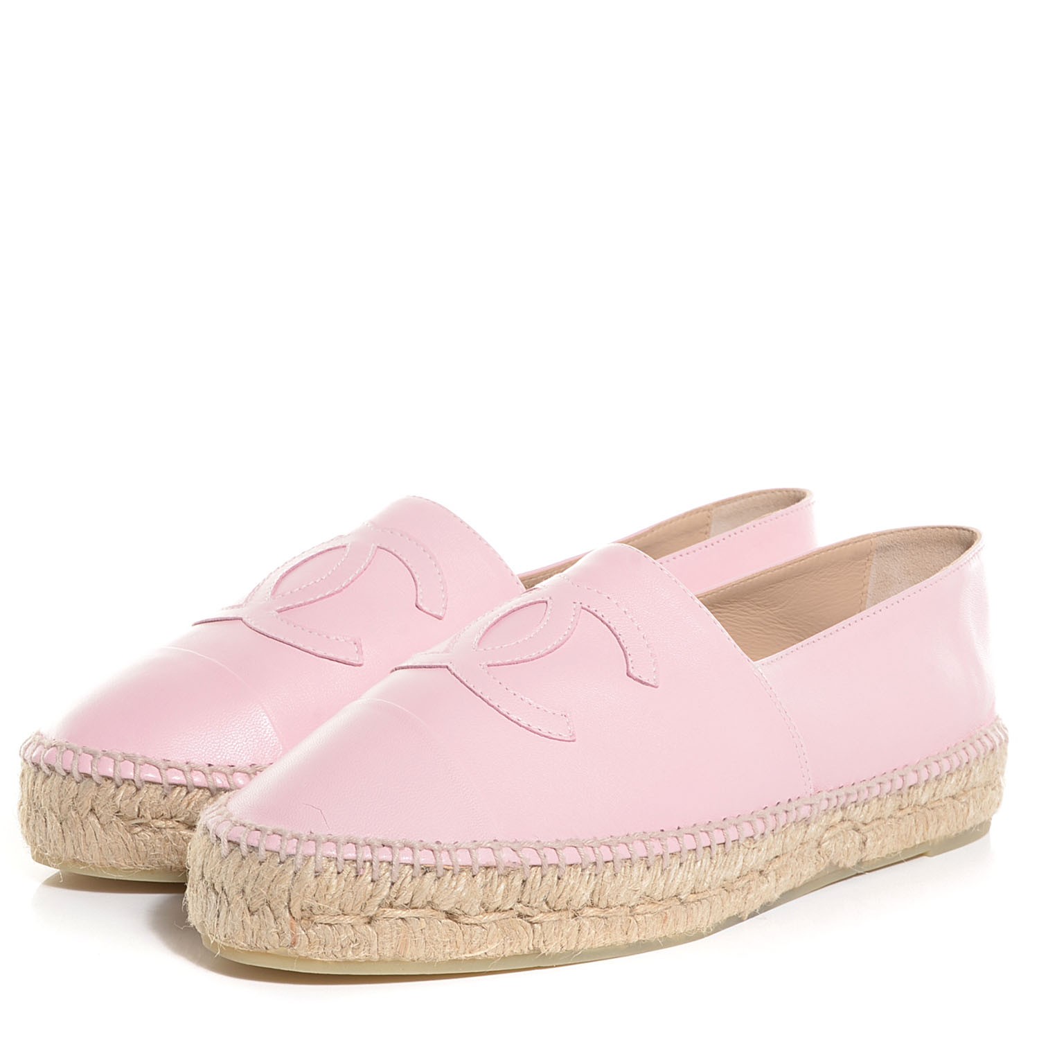 pink chanel espadrilles