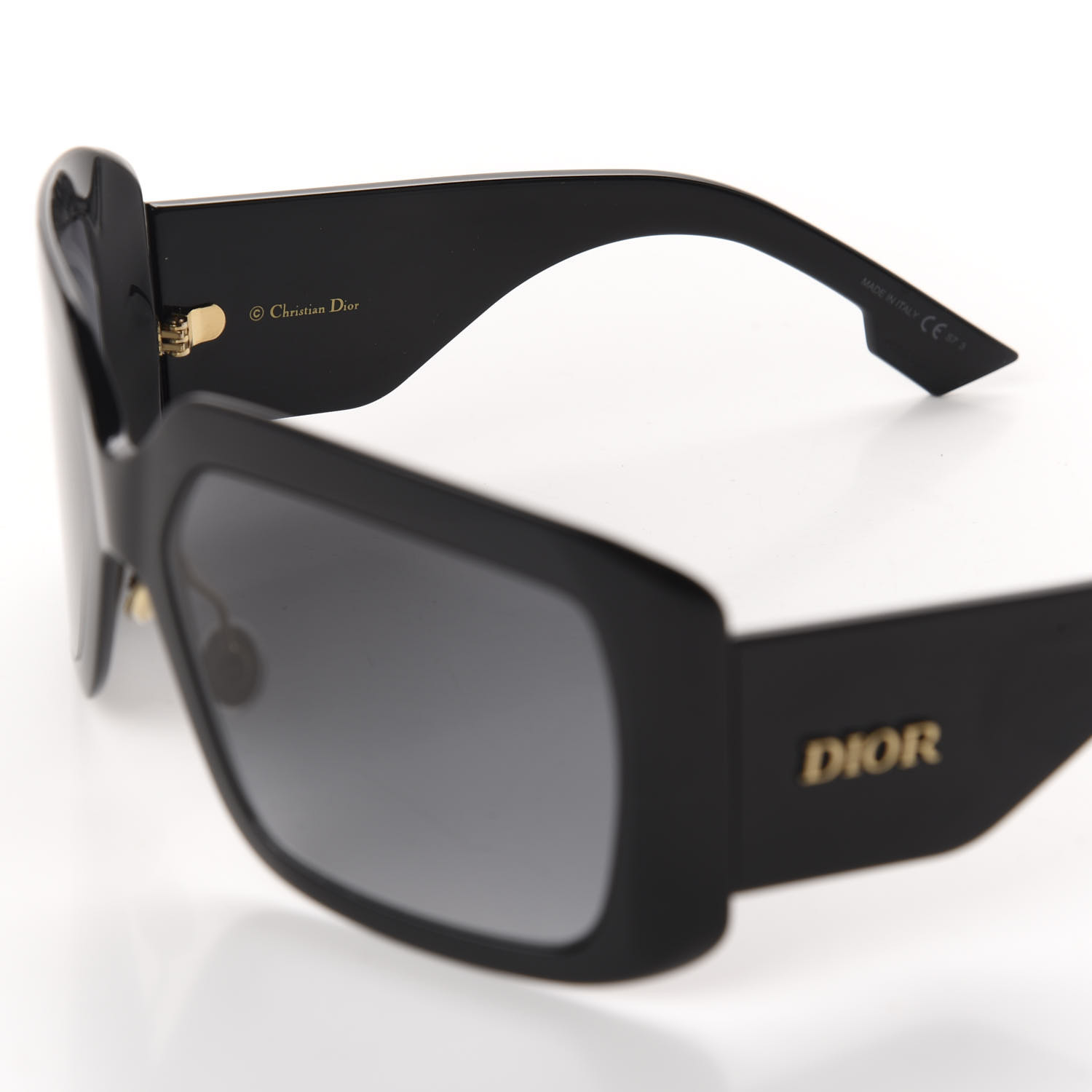 Christian Dior So Light 1 Shield Sunglasses Black 643162 Fashionphile 