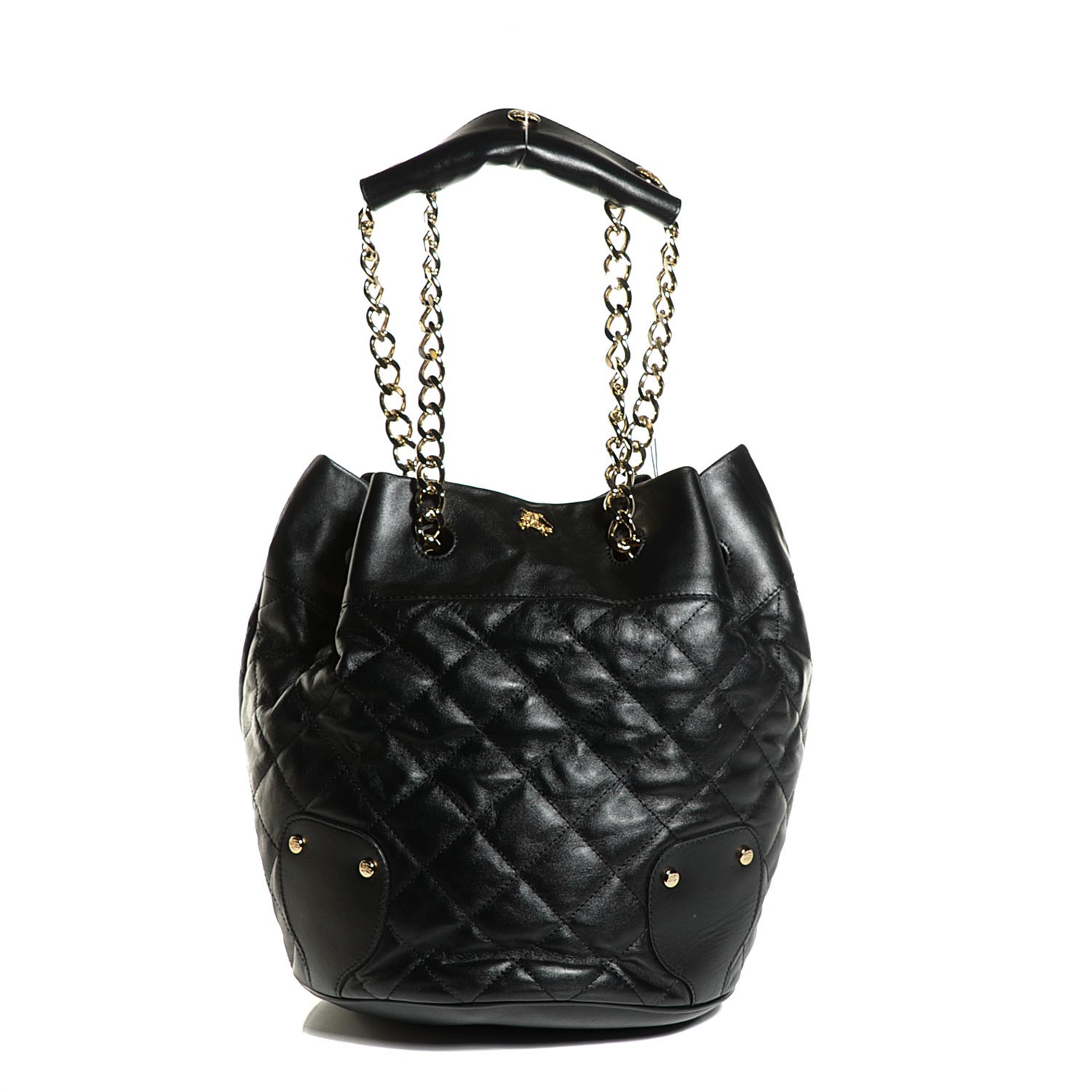 dune black quilted bag