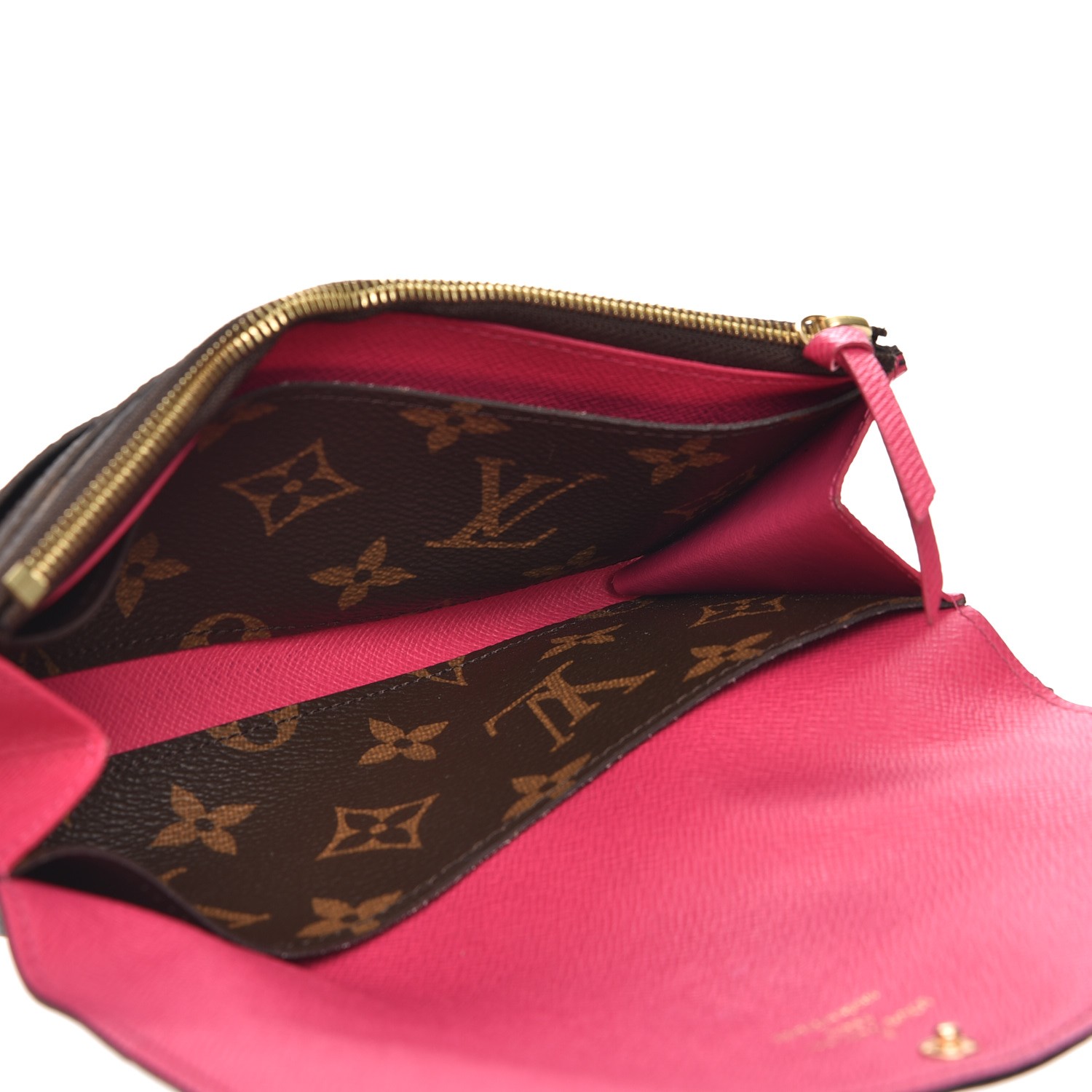 lv emilie wallet pink