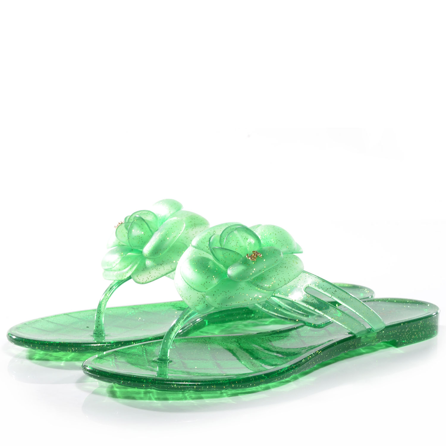 chanel jelly sandals