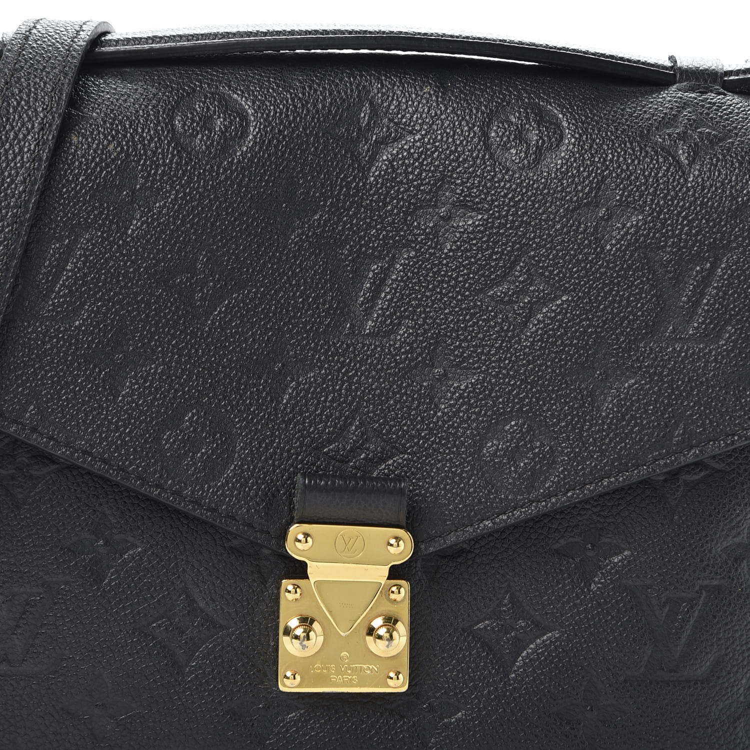 louis vuitton pochette metis empreinte black