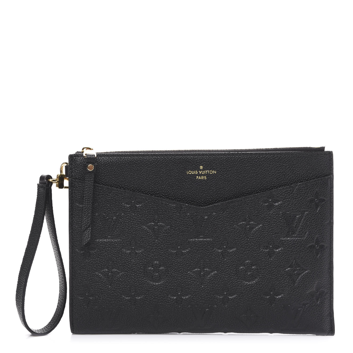 LOUIS VUITTON Empreinte Pochette Melanie MM Black 581094 | FASHIONPHILE