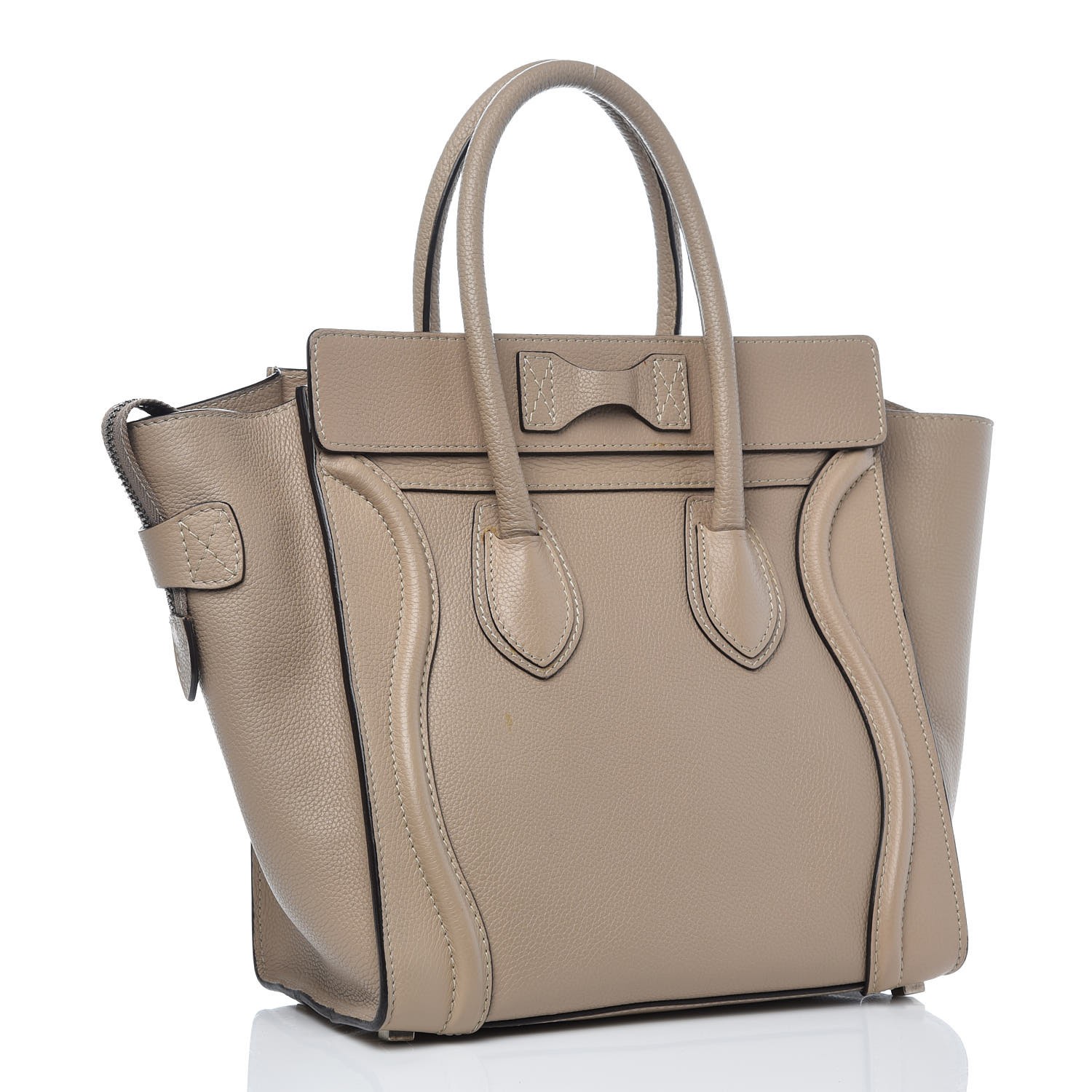 celine micro luggage drummed calfskin