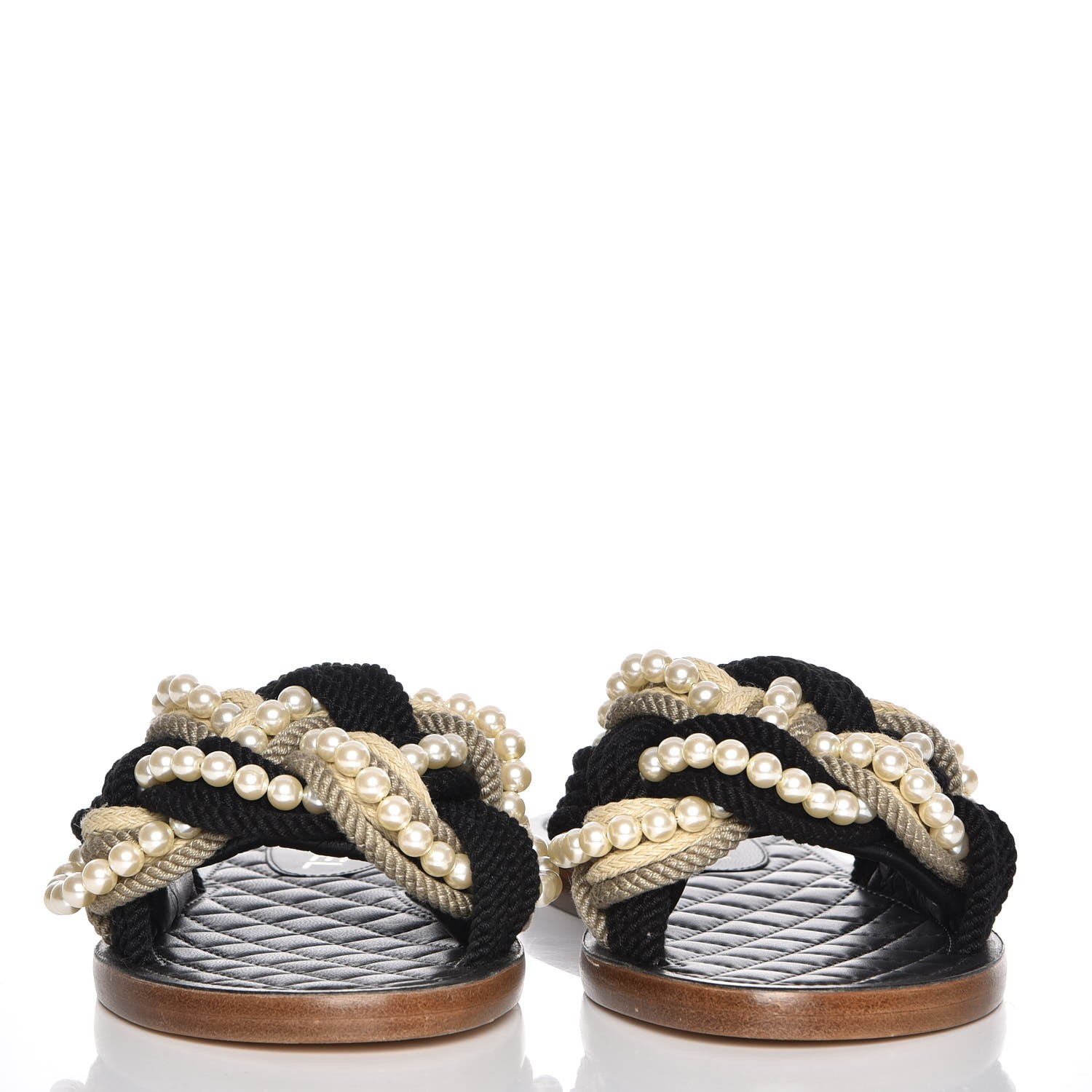 chanel mules cord