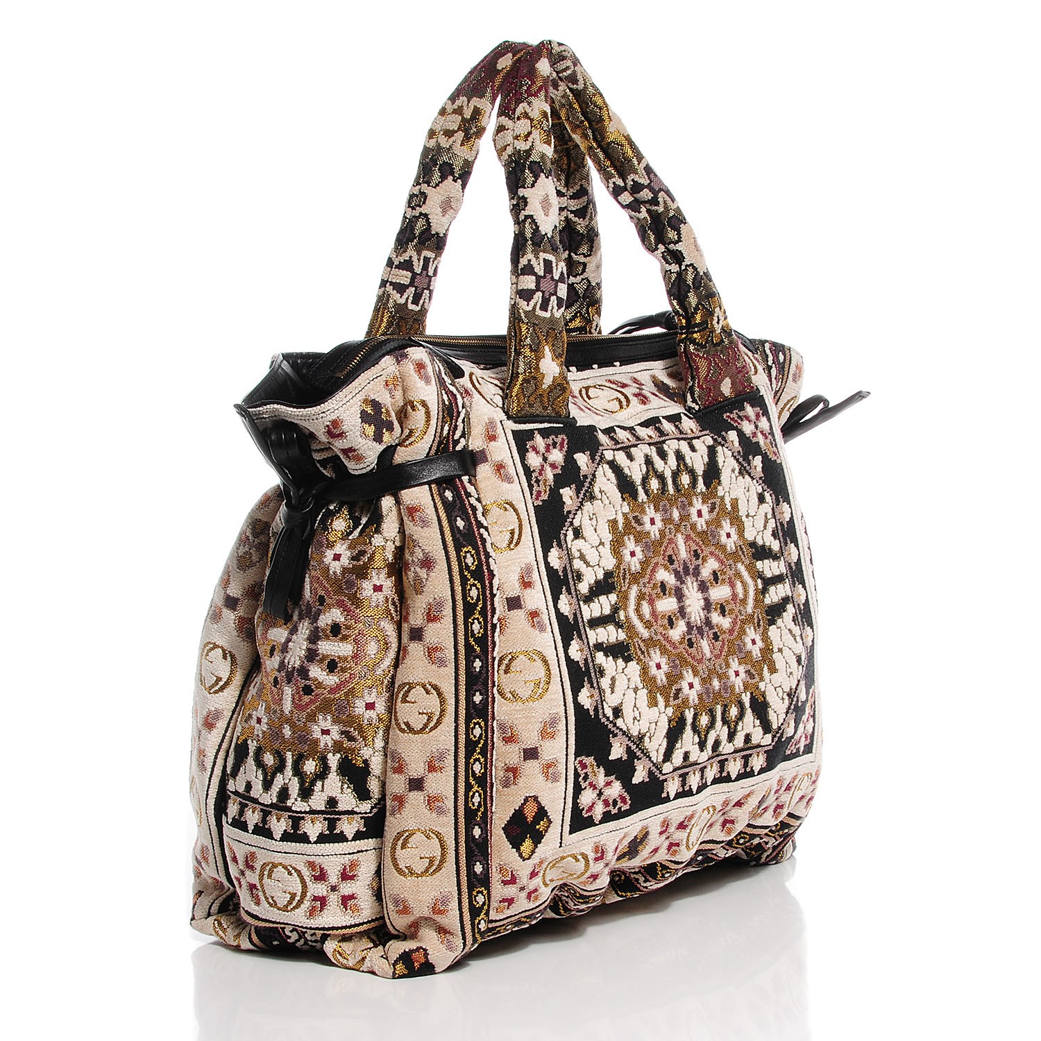 GUCCI Tapestry Large Hysteria Tote 97139 | FASHIONPHILE