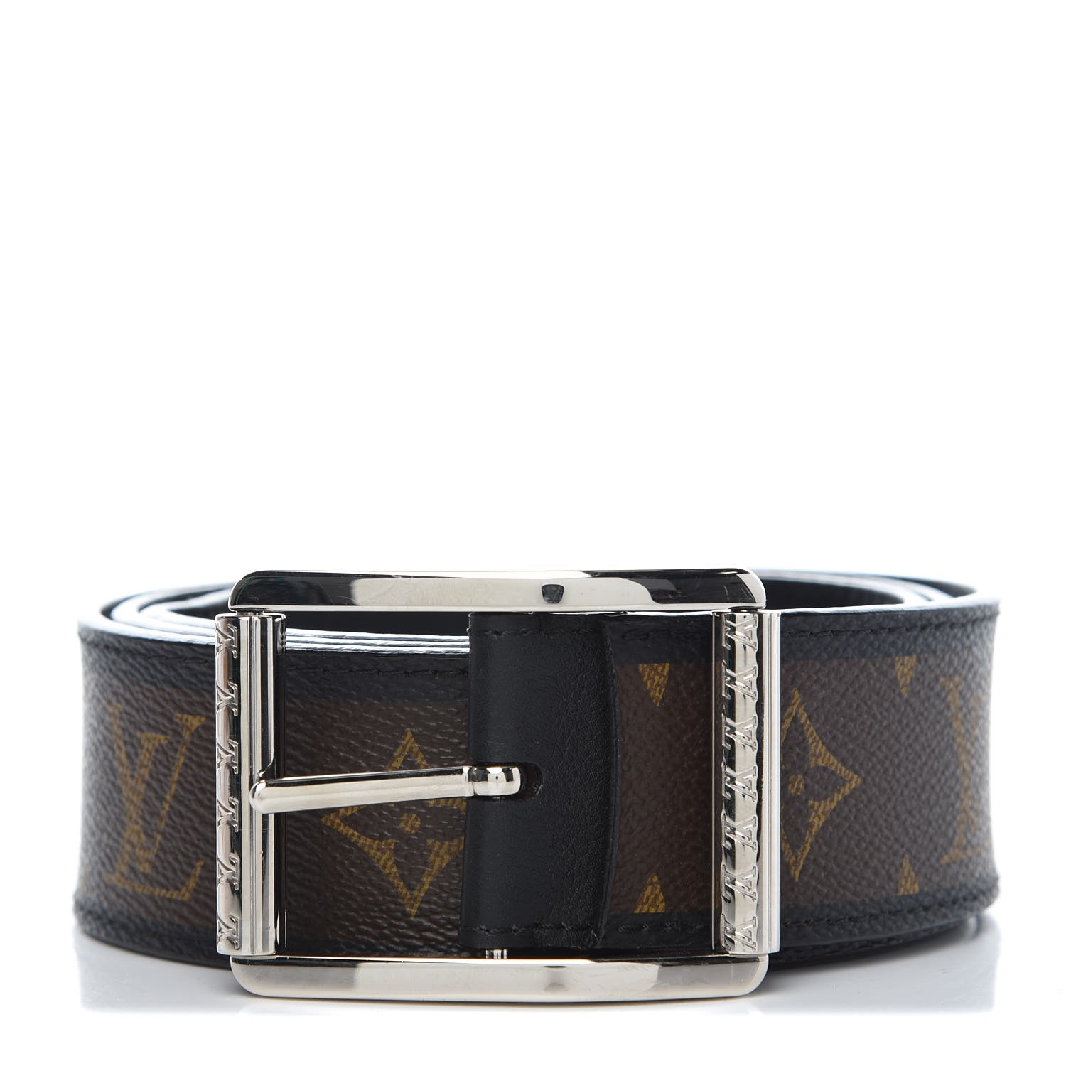 Louis Vuitton Mens Monogram Macassar Reverso 40mm Belt 95 38 390774