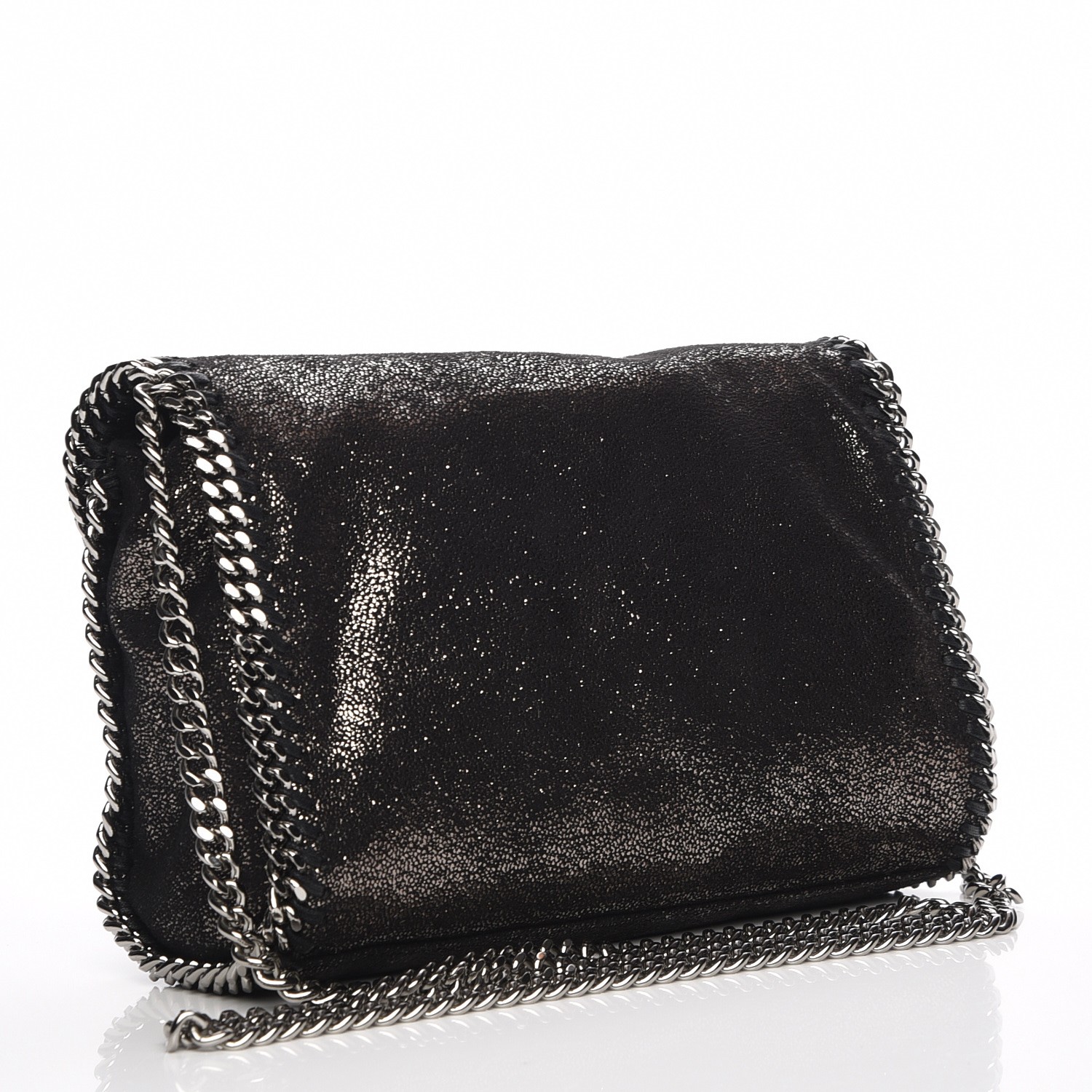 STELLA MCCARTNEY Chamois Shiny Dotted Falabella Mini Crossbody ...