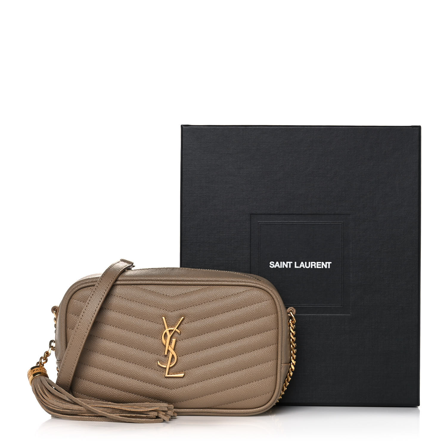 ysl mini lou gold sand