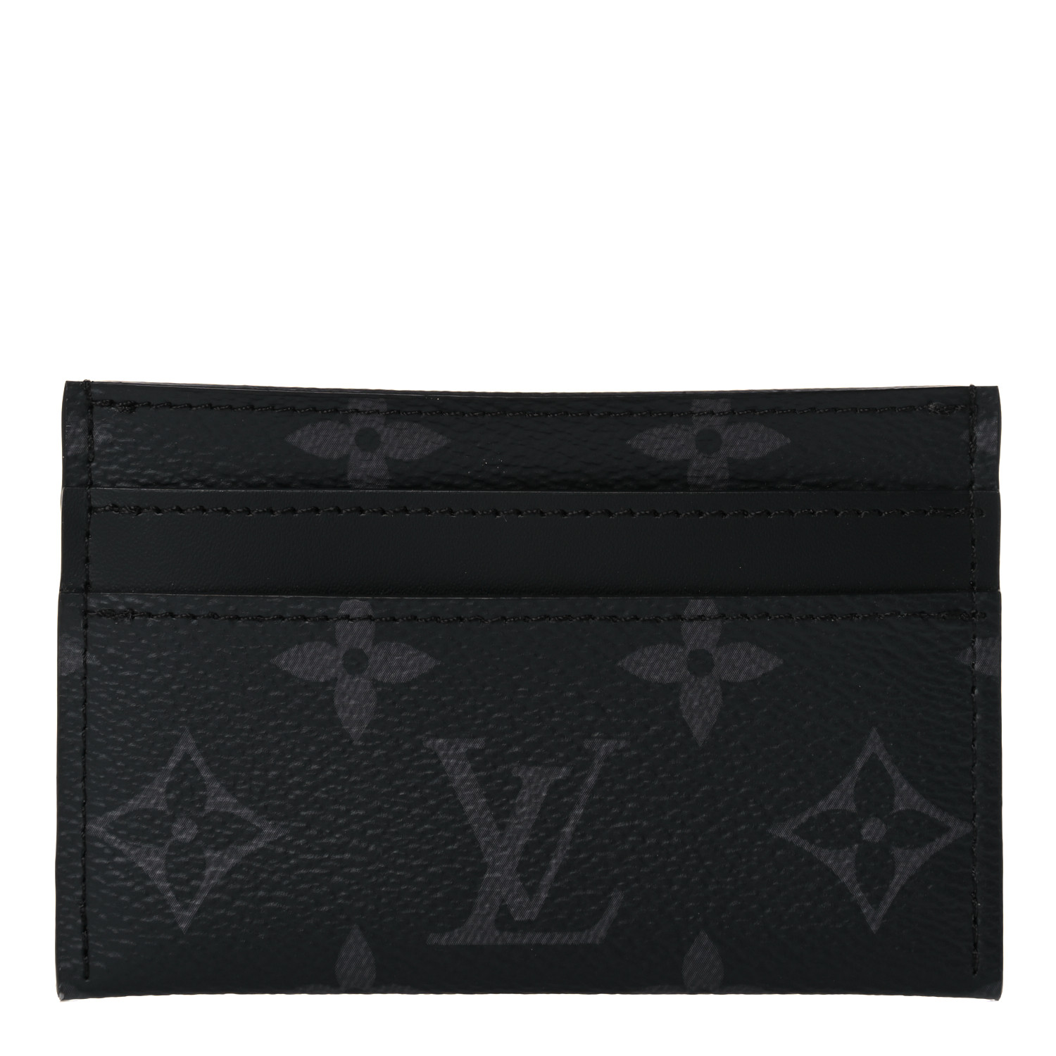 louis vuitton card holder porte cartes double monogram eclipse